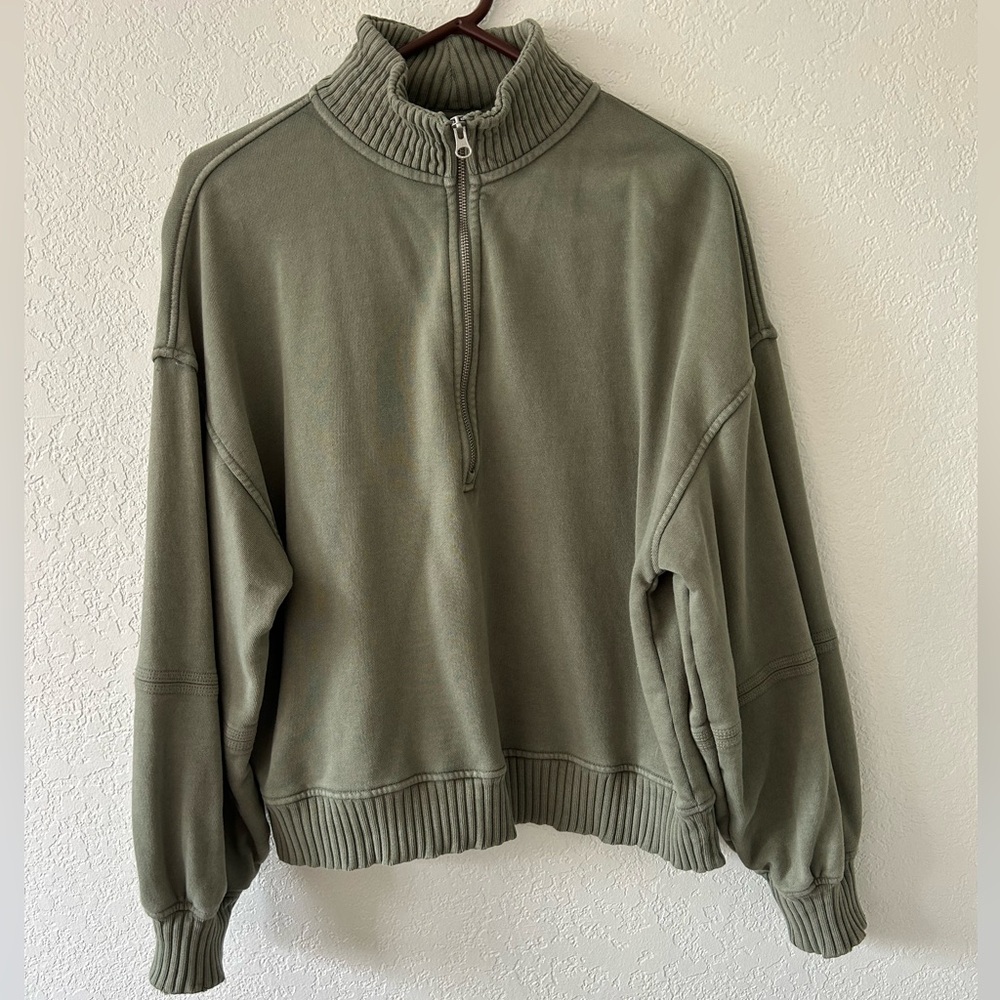Aerie Sage Green Slouchy Pullover